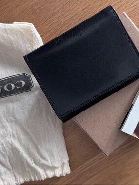 Coach Black Leather Card & Key Holder Wallet